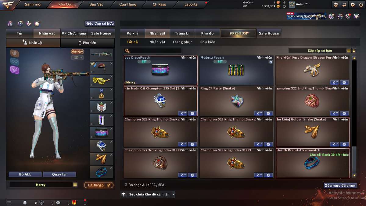 shop acc cf uy tin gia re